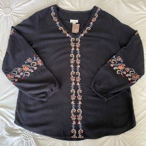 J. Jill Embroidered Tunic